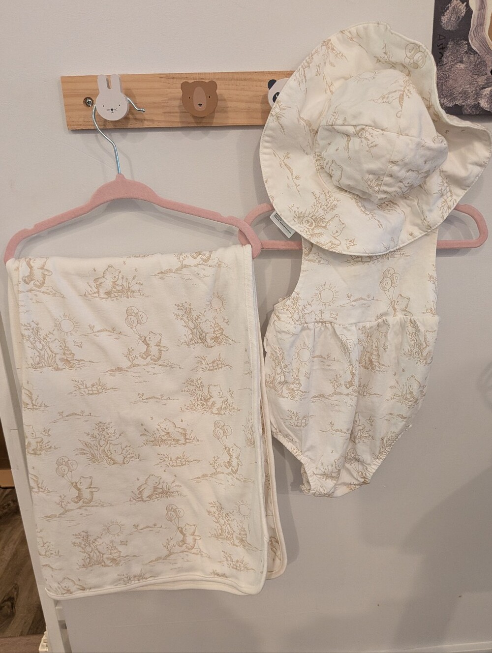 GAP Baby Brannan Bear Outfit Set with Swaddle Blanket